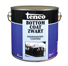 Tenco Bottom Coat Zwart onderwatercoating in een emmer van 2500 ml