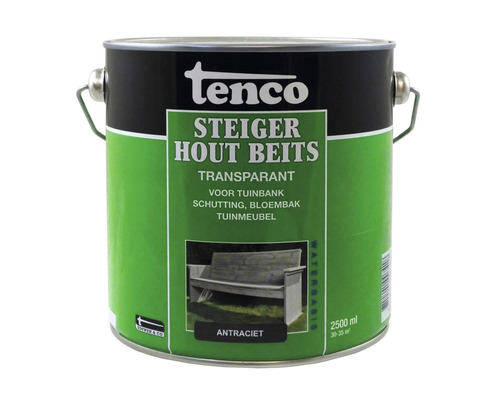 TENCO Steigerhoutbeits transparant antraciet 2,5 l Tenco Steiger Houtbeits transparant, 2500 ml blik
