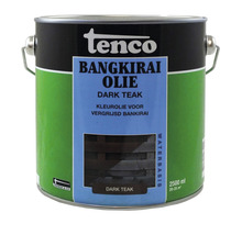 Tenco Bangkirai olie, donker teakhout, 2500 ml