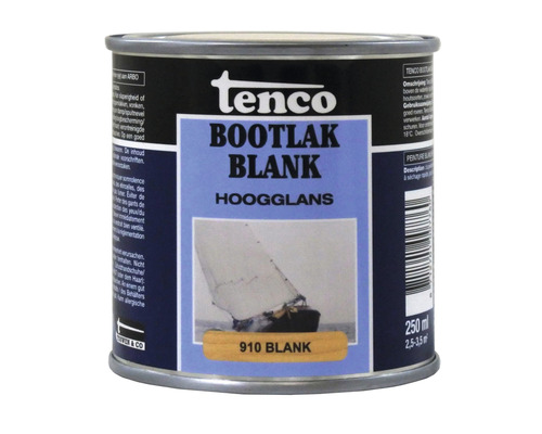 TENCO Bootlak hoogglans 910 blank 250 ml