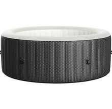 Ronde opblaasbare jacuzzi met vlechtwerkpatroon