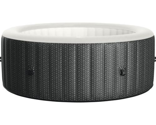 Ronde opblaasbare jacuzzi met vlechtwerkpatroon