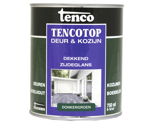 TENCO Tencotop Deur & Kozijn dekkend zijdeglans donkergroen 750 ml