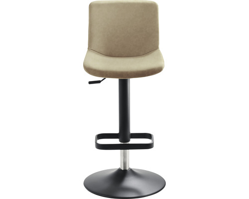 Draaibare barkruk met voetensteun en bekleding