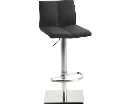 In hoogte verstelbare barkruk met voetensteun