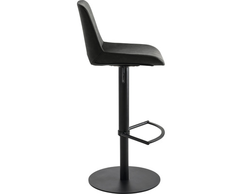 In hoogte verstelbare barkruk met voetensteun