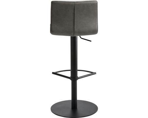 Barkruk met voetensteun en in hoogte verstelbare zitting