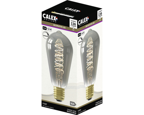 CALEX LED filament lamp E27/4,0W ST64 titanium