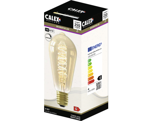 CALEX LED filament lamp E27/4,5W ST64 warmwit goud