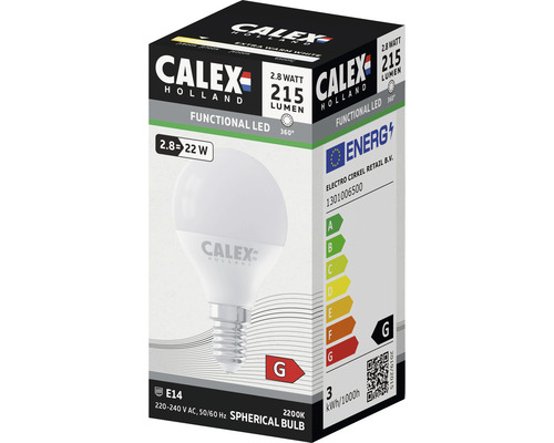 CALEX LED lamp E14/2,8W G45 warmwit mat