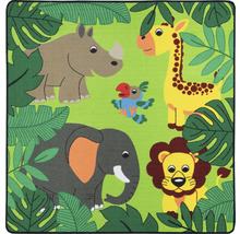 Tapijt met jungle dieren motief