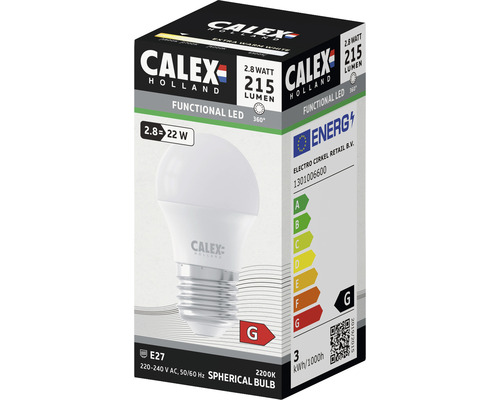 CALEX LED lamp E27/2,8W G45 warmwit mat