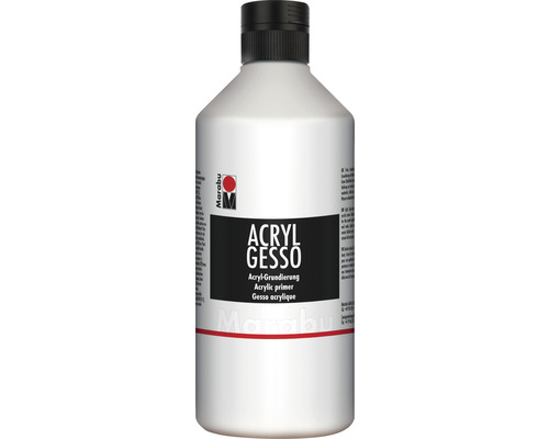 MARABU Gesso Acryl primer wit 500 ml Marabu Acryl Gesso fles