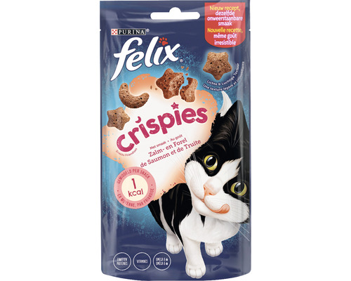 FELIX Kattensnack Crispies zalm en forel 48 gr