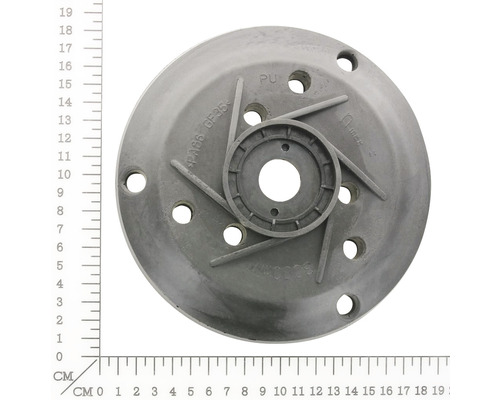 Circelvormig kunststof pompwiel