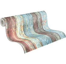 Behangrol met houten plankenpatroon