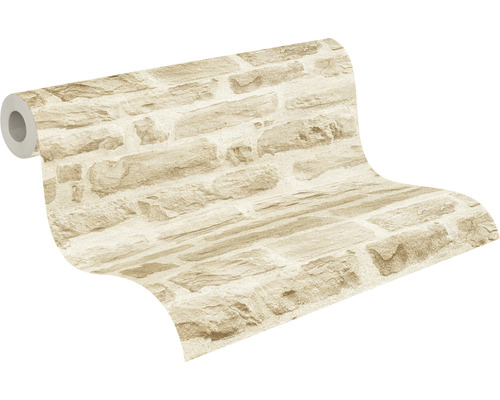 Behangrol met steenmotief