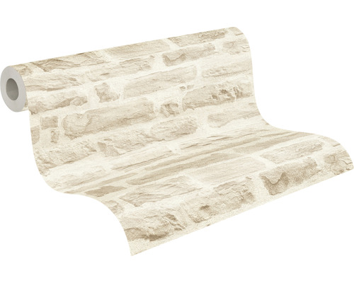 Behangrol met steenmotief