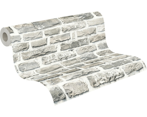 Behangrol met steenmotief