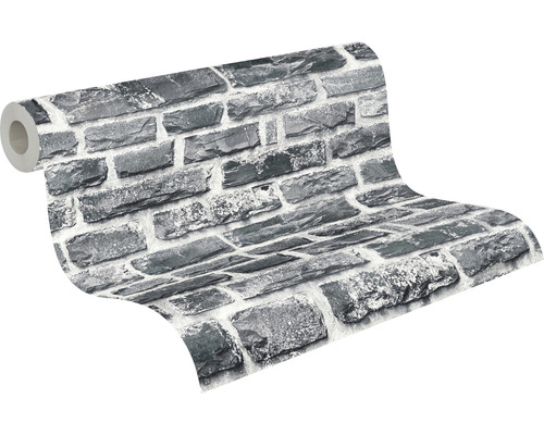 Behangrol met steenwand effect