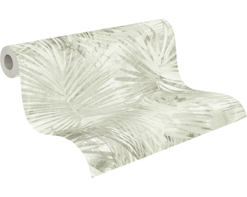 Rol behang met palmbladmotief