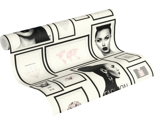 Behangrol met diverse motieven in fotolijstoptiek