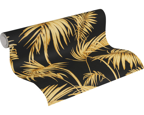 Rol behang met palmmotief