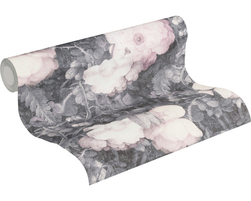 Behangrol met bloemmotief