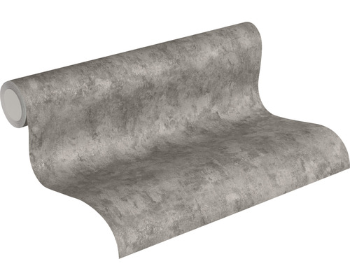 Rol grijs behang met betonlook