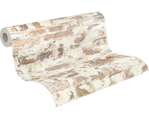 Behangrol met metselwerkdessin