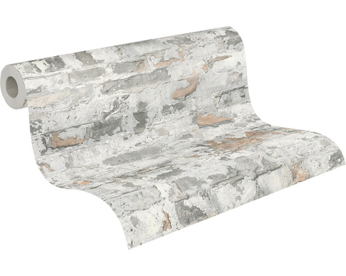 Behangrol met steenmotief