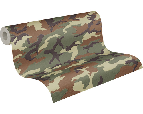 Rol behang met camouflagepatroon
