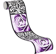 Behangrol met rozen en ornamenten
