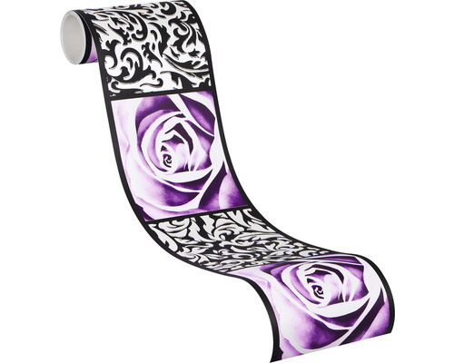 Behangrol met rozen en ornamenten