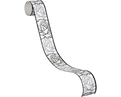 Decoratief lint met rozenmotief op rol