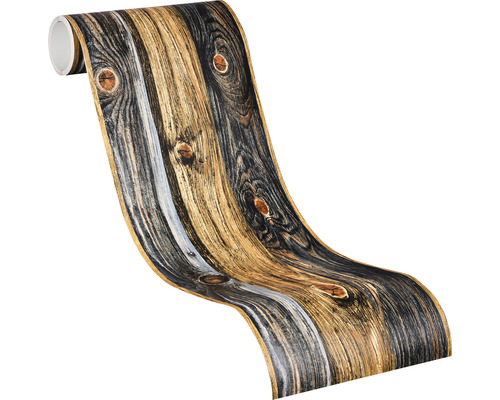 Behangrol met houtlook