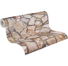 Behangrol met steenmotief