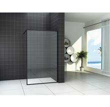 Badkamer met gelijkvloerse douche met frame