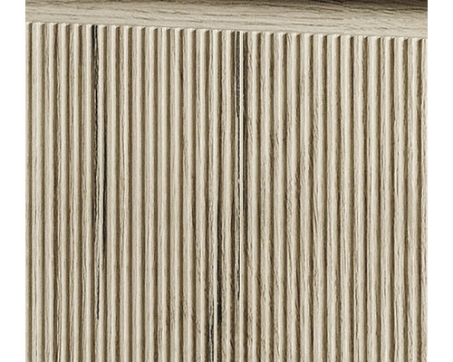 Detail van een gegroefd houten oppervlak.