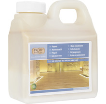 Proff Woodcare onderhoudsolie in een plastic fles