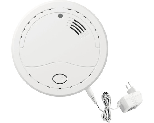 Rookmelder met netvoeding