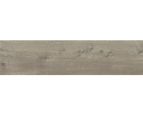 Wand- en vloertegel Yuka greige houtlook 29,5x120 cm gerectificeerd Houttegel met nerf