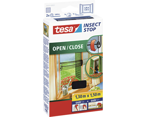 TESA Vliegenhor Insect Stop Comfort antraciet 130x150 cm