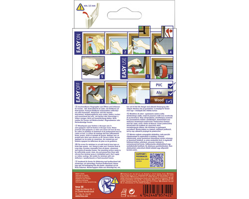 Instructie voor de montage en demontage van een vliegenschermsysteem