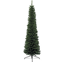 Kunstmatige smalle kerstboom met standaard