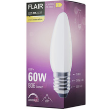 FLAIR LED lamp E27/6W C35 warmwit mat