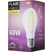 FLAIR LED lamp E27/6,5W A60 warmwit helder-thumb-5
