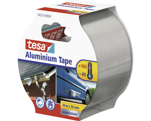 Tesa aluminium tape, 10 meter bij 50 millimeter