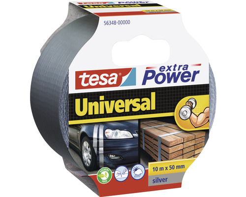 Tesa extra Power Universal duct tape, 10 meter bij 50 millimeter
