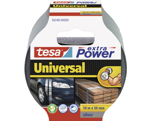 TESA Extra Power Universal reparatietape zilver 10 m x 50 mm